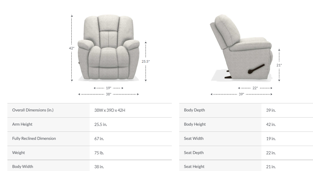 Maverick Recliner by La-Z-Boy Fabric, Faux Leather, and Leather
